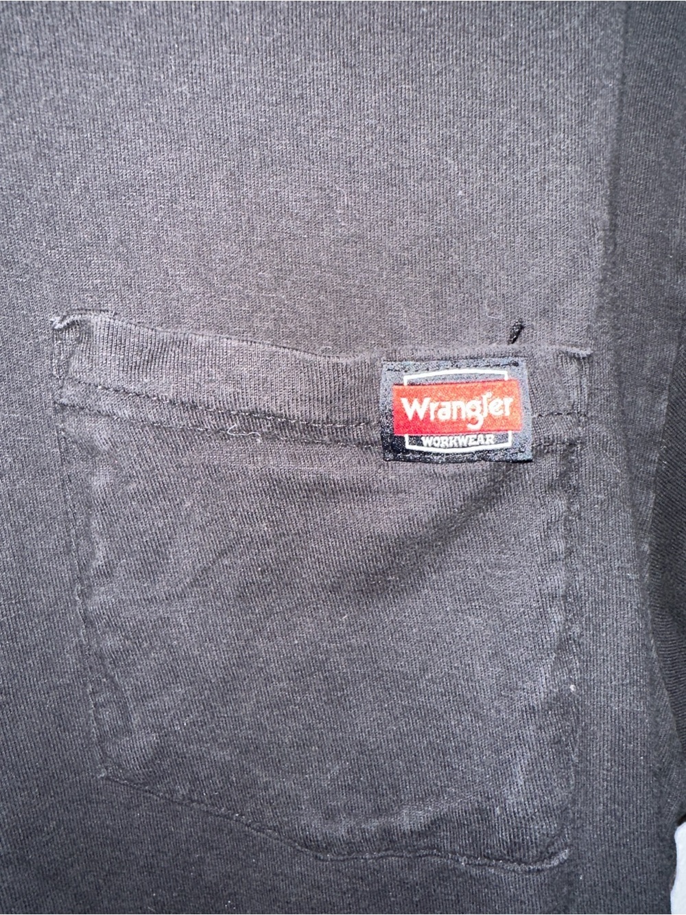 Wrangler Black Short-Sleeve Pocket Tee - Picture 3 of 5
